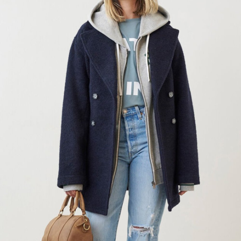 Seymour Boxy Peacoat ROOTS